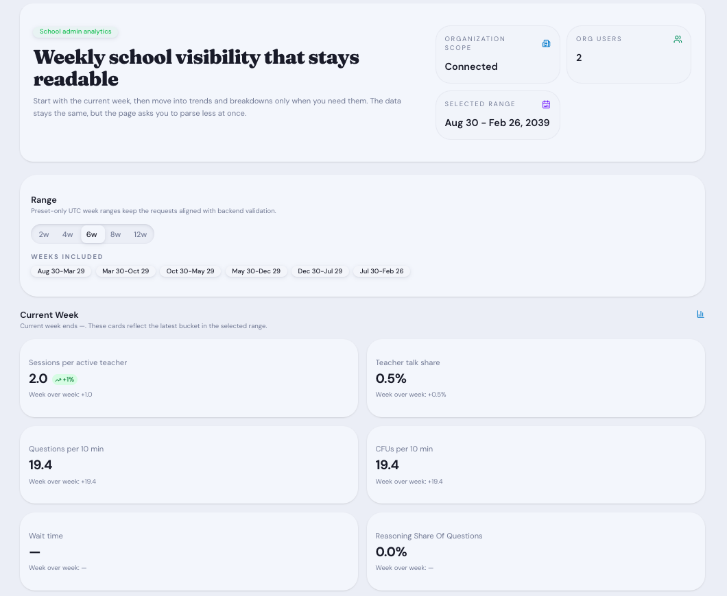 Admin controls preview